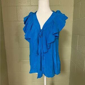 Black Halo razorback blouse